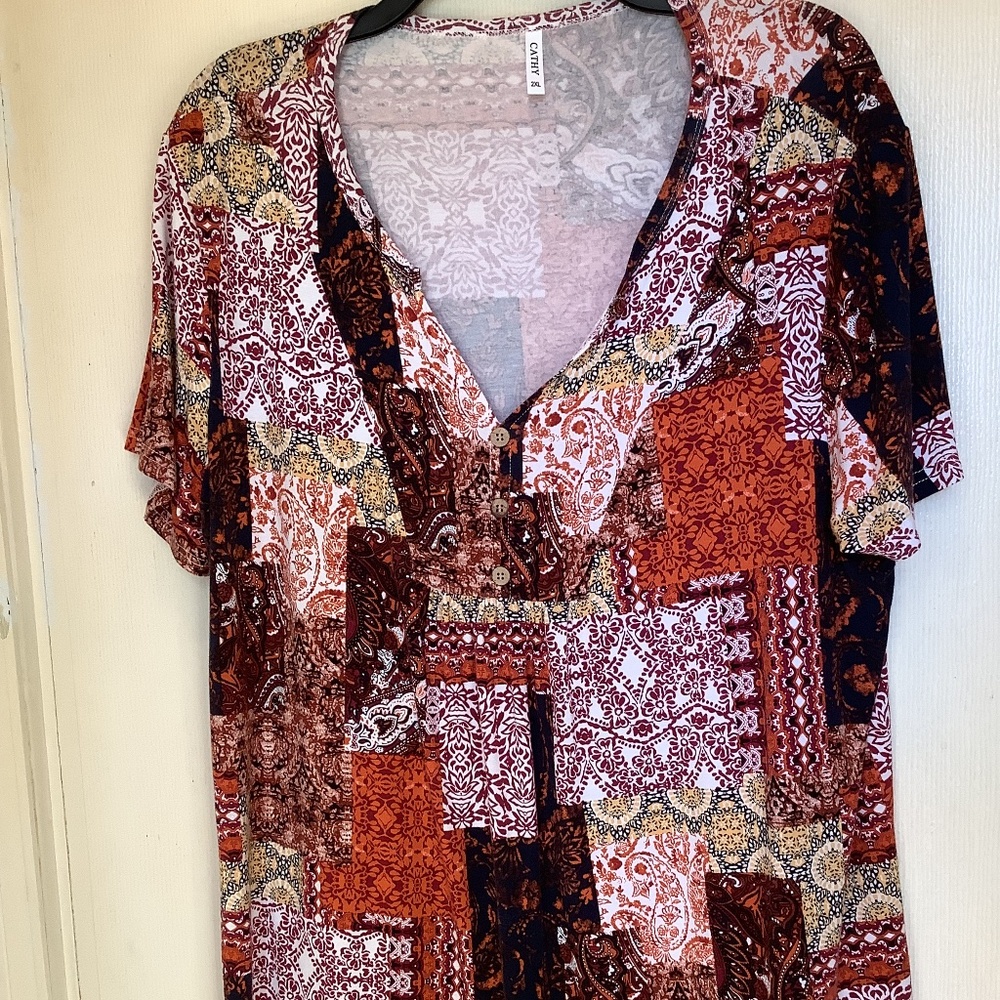 Woman Short Sleeve / Cathy 2XL / Tunic Top